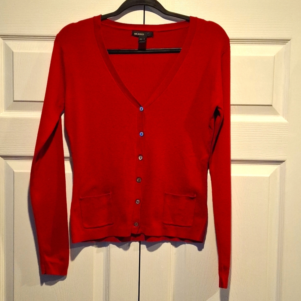 Ming Basics Red Cardigan